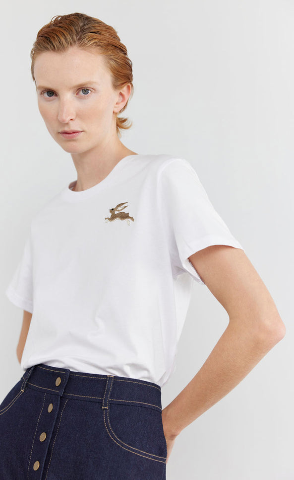 Bunny embroidered t-shirt