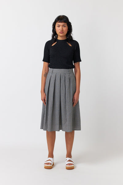 Grey gingham clearance skirt