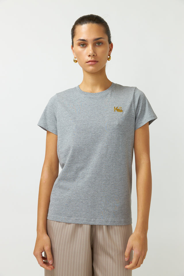 KS embroidered t-shirt