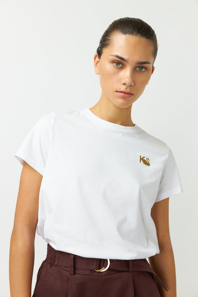 KS embroidered t-shirt