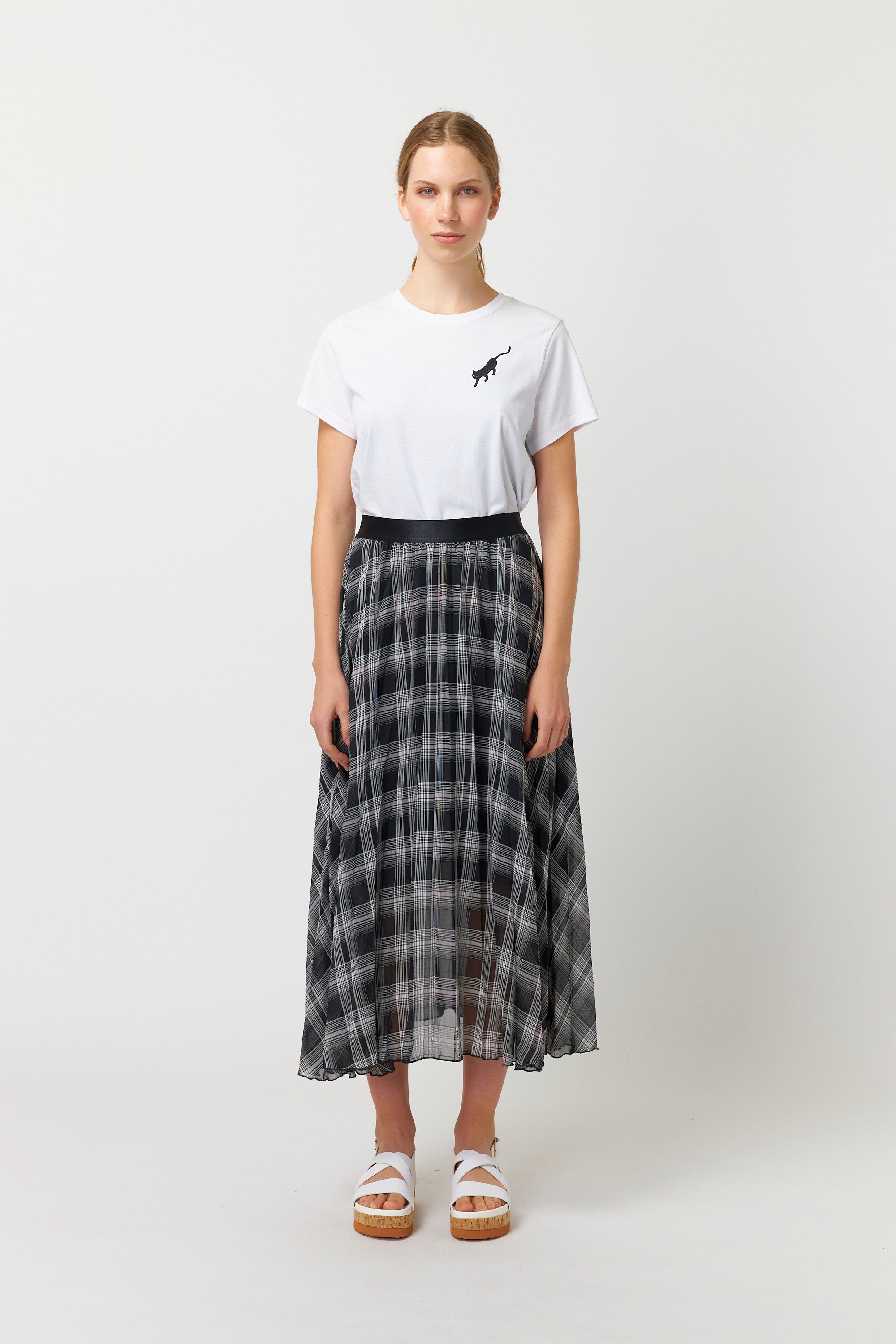 Sheer plaid skirt | Skirts | Kate Sylvester