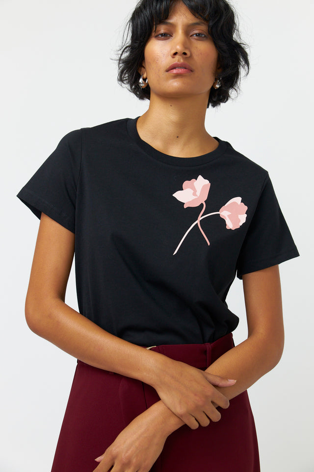 Winter rose t-shirt