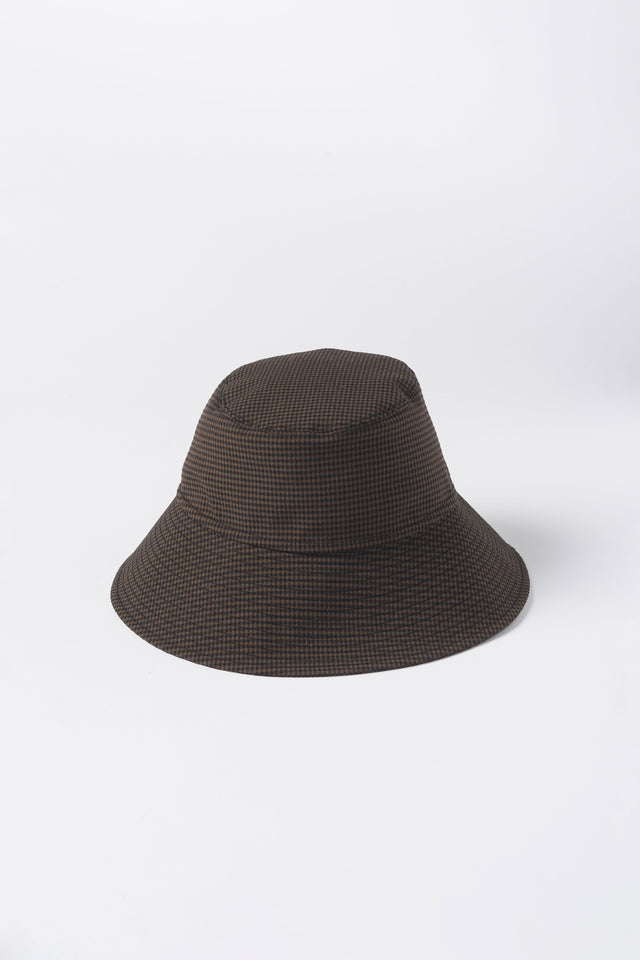 Gingham bucket hat